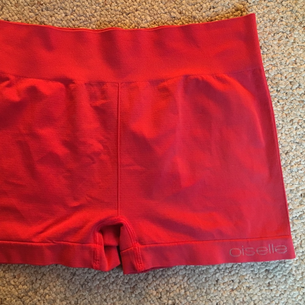 Oiselle Pink Flyte Compression Shorts
